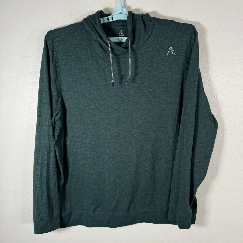 Rhoback Hoodie Mens 2XL Green Performance Pullover Stretch Golf